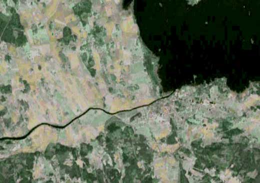 Satellitbild Kungs�rs kommun